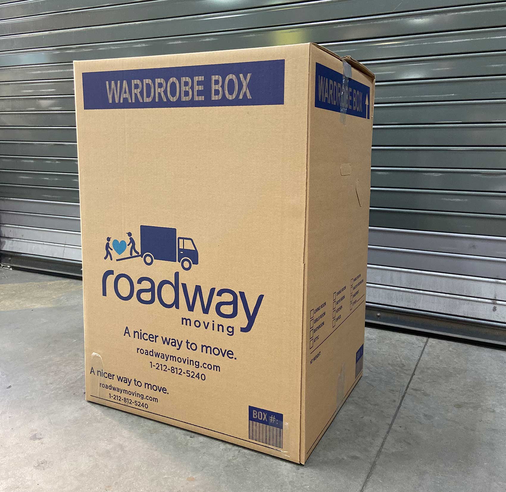 Properly packed moving boxes