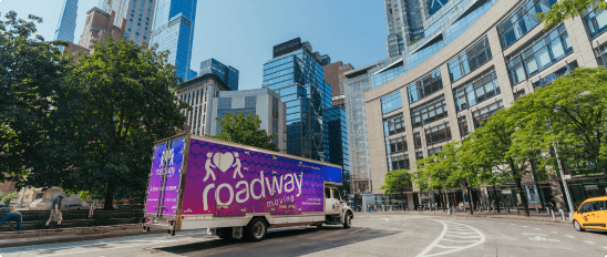 Movers NYC - Roadway Moving's truck in NYC